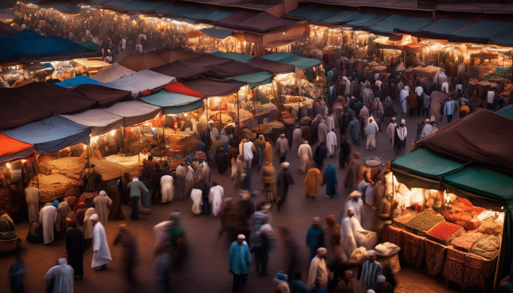 discover the vibrant jemaa el-fna markets in marrakech, your ultimate shopping destination, filled with unique treasures, traditional crafts, and an electrifying atmosphere.