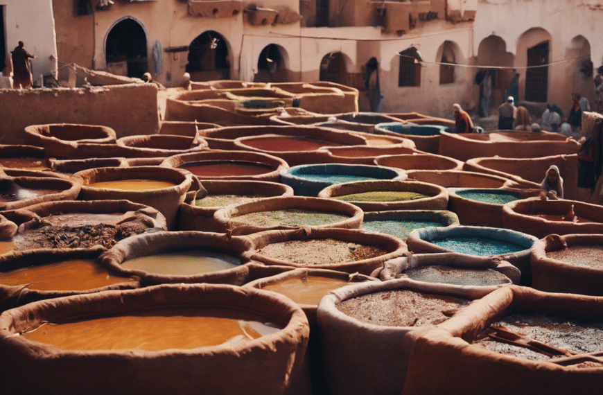 explore the enigmatic world of moroccan tanneries and ponder whether the ancient process is a craft or an art form.