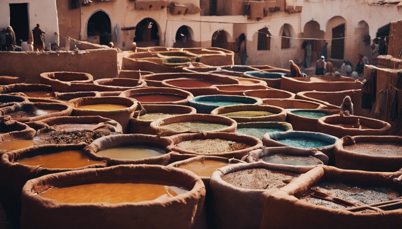 explore the enigmatic world of moroccan tanneries and ponder whether the ancient process is a craft or an art form.