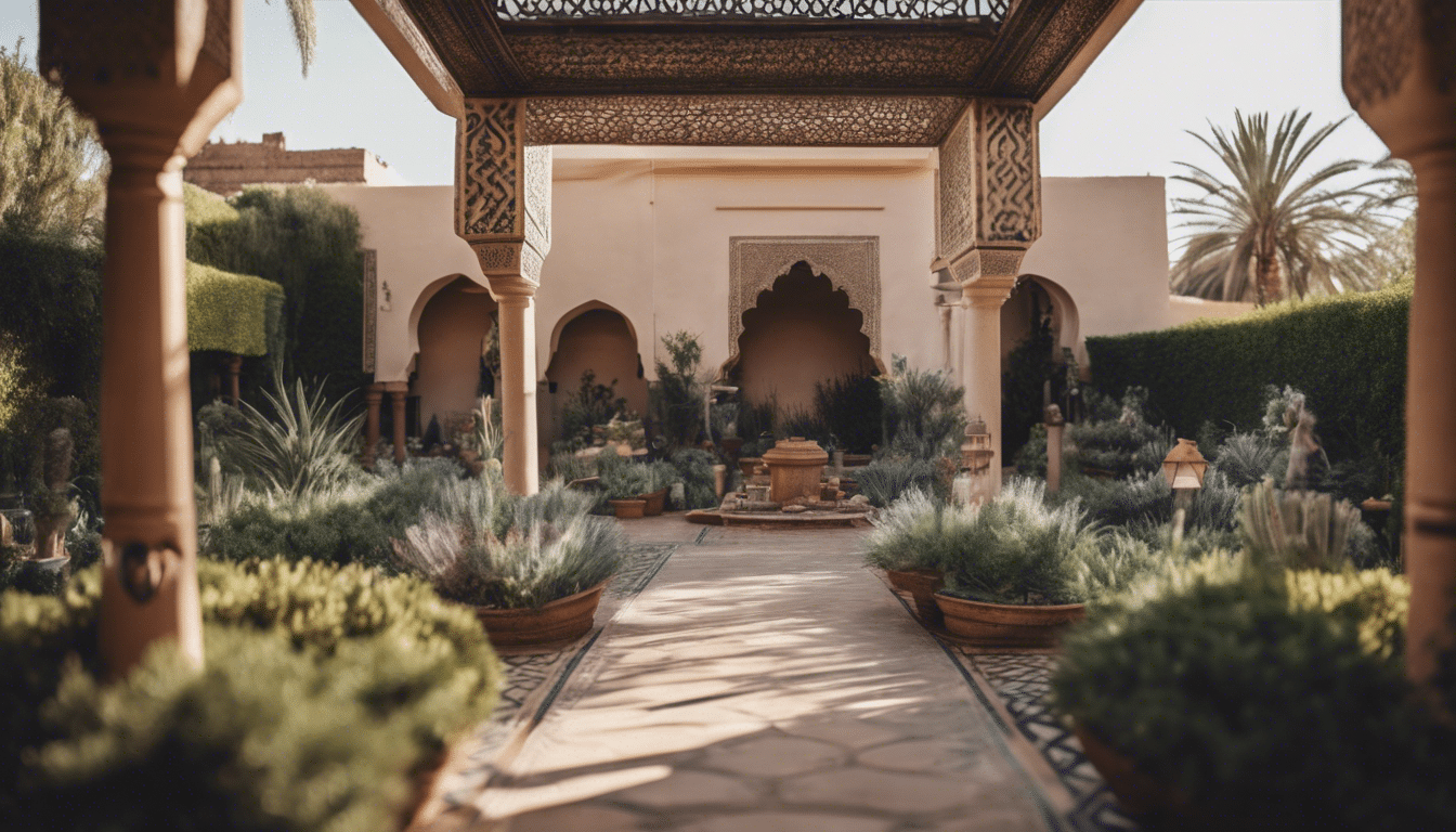 esplora la bellezza accattivante e l'atmosfera serena dei giardini marocchini e scopri come catturano l'essenza della tranquillità e dell'eleganza.