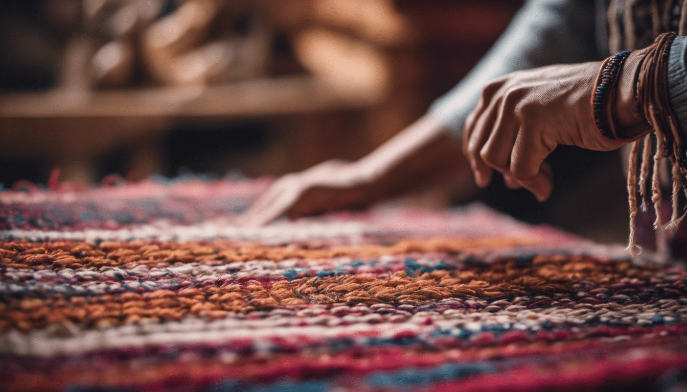 discover the traditional art of moroccan rug weaving and the intricate techniques involved in creating these beautiful masterpieces.