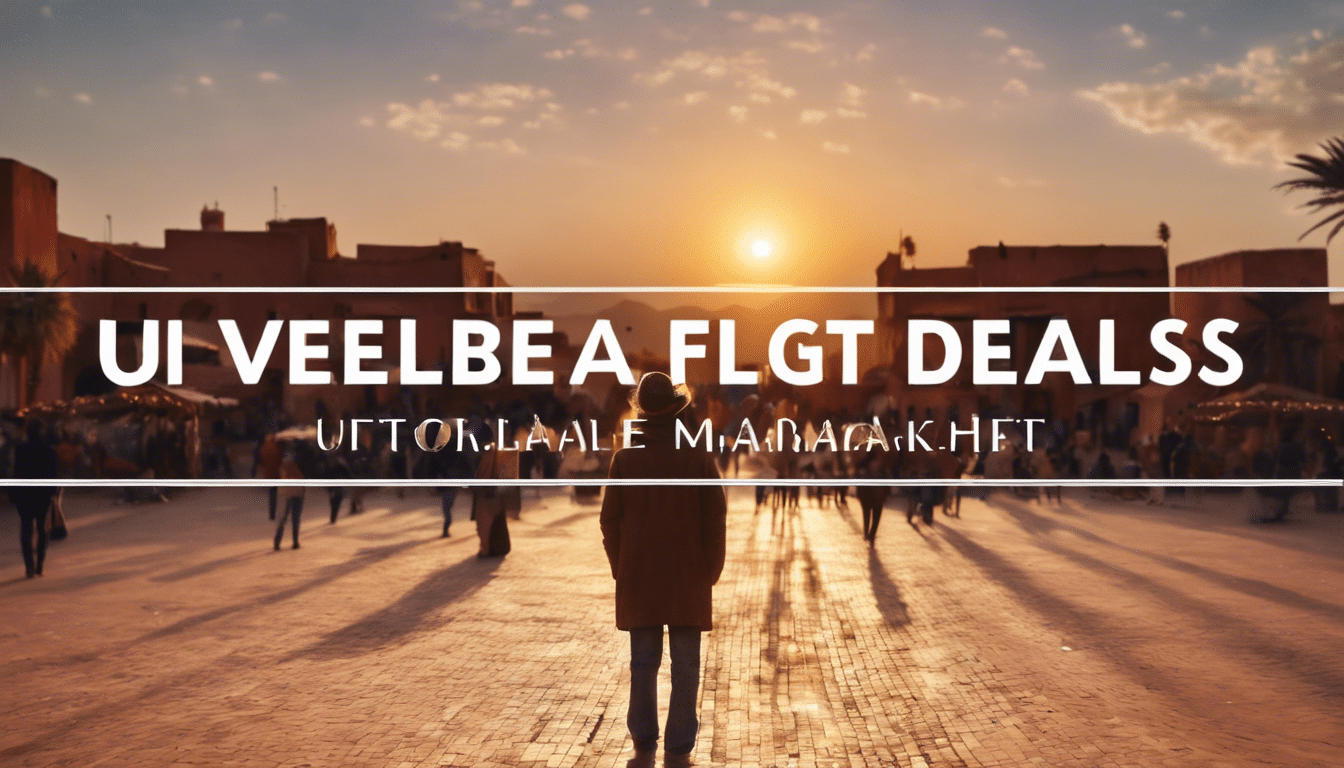 find incredible flight deals to visit marrakech and experience an amazing journey with unbeatable prices.