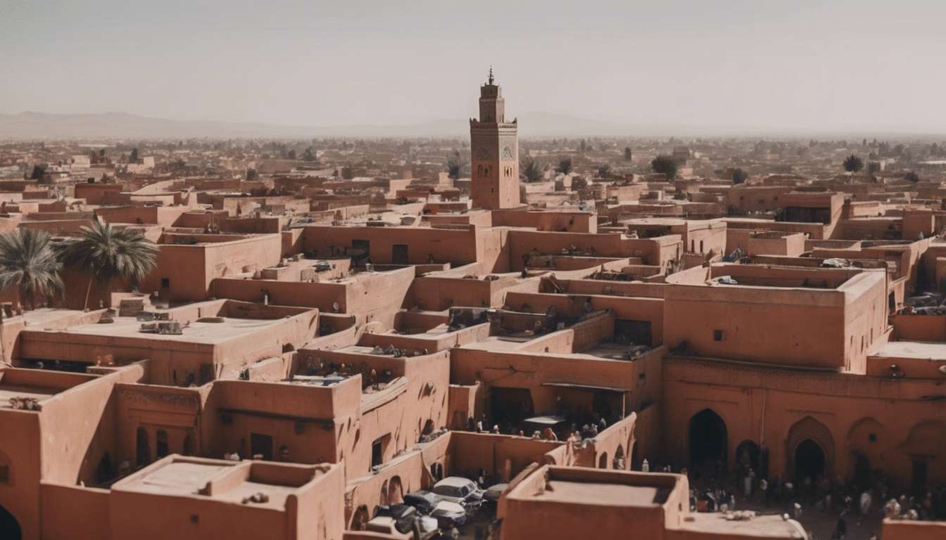 Entdecken Sie die atemberaubendsten Panoramablicke auf die Medina von Marrakesch an den besten Orten. Planen Sie Ihren Besuch, um die atemberaubenden Sehenswürdigkeiten zu genießen und unvergessliche Erinnerungen festzuhalten.