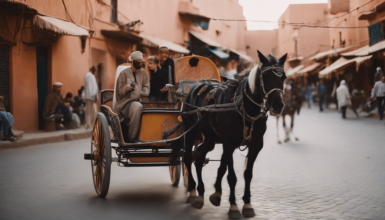 discover the charm of marrakech with a horse-drawn carriage ride through its captivating streets and historic landmarks, offering a unique and authentic way to explore the city's beauty and culture.