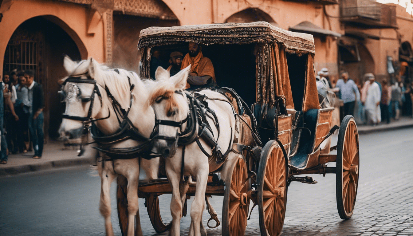 discover the magic of marrakech with a horse-drawn carriage ride and immerse yourself in the rich history and vibrant culture of the city as you explore its hidden gems and iconic landmarks.