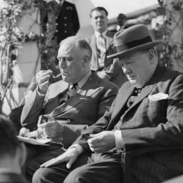 Churchill and Roosevelt in Marrakech World World II