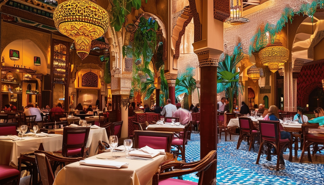 Découvrez un dîner de luxe dans les restaurants gastronomiques de Marrakech et savourez des délices culinaires exquis avec notre guide.