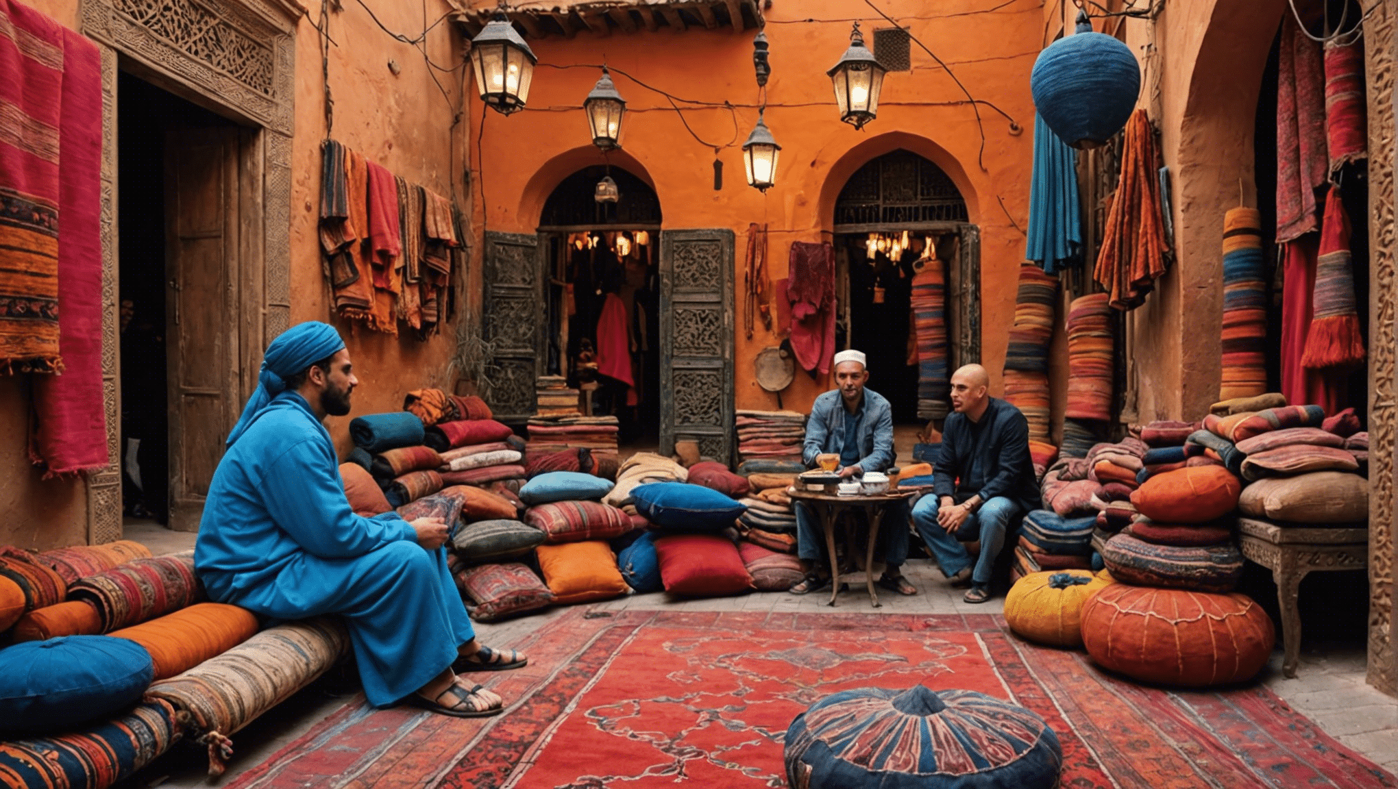 Explore el mejor destino para una escapada de aventuras y descubra los vibrantes zocos y las alfombras exóticas de una ciudad marroquí.