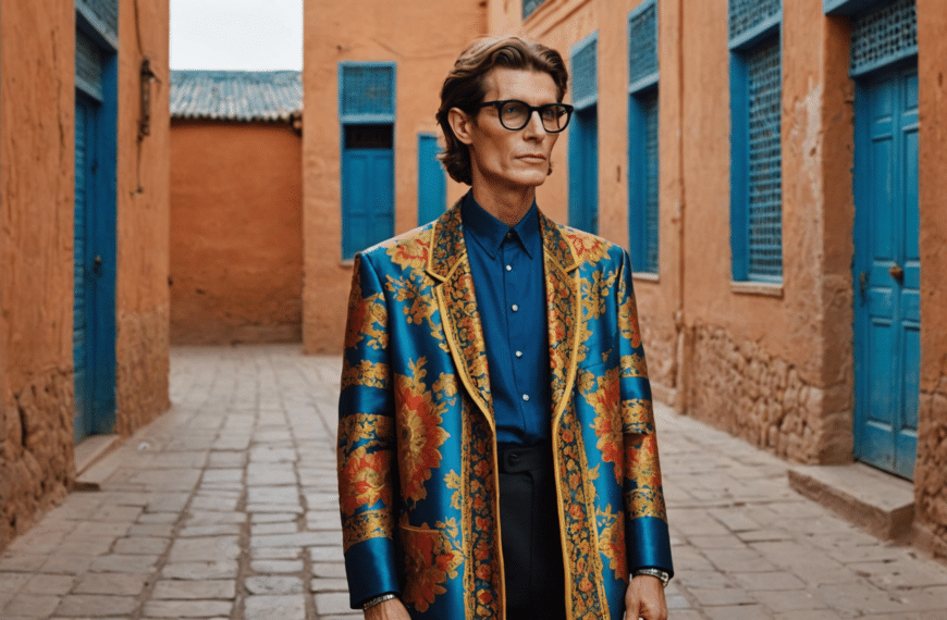 discover yves saint laurent's fashion inspired by the exotic beauty of marrakech